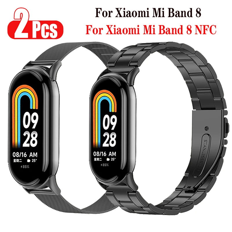 

Браслет из нержавеющей стали для Mi Band 8, металлический браслет для mi band 8