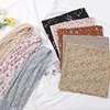 145cm Floral Printed Square Scarf Chiffon Headband Scarf For Muslim Woman Hijabs Shawls Lady Casual Wraps Ethnic Islam Turban 2