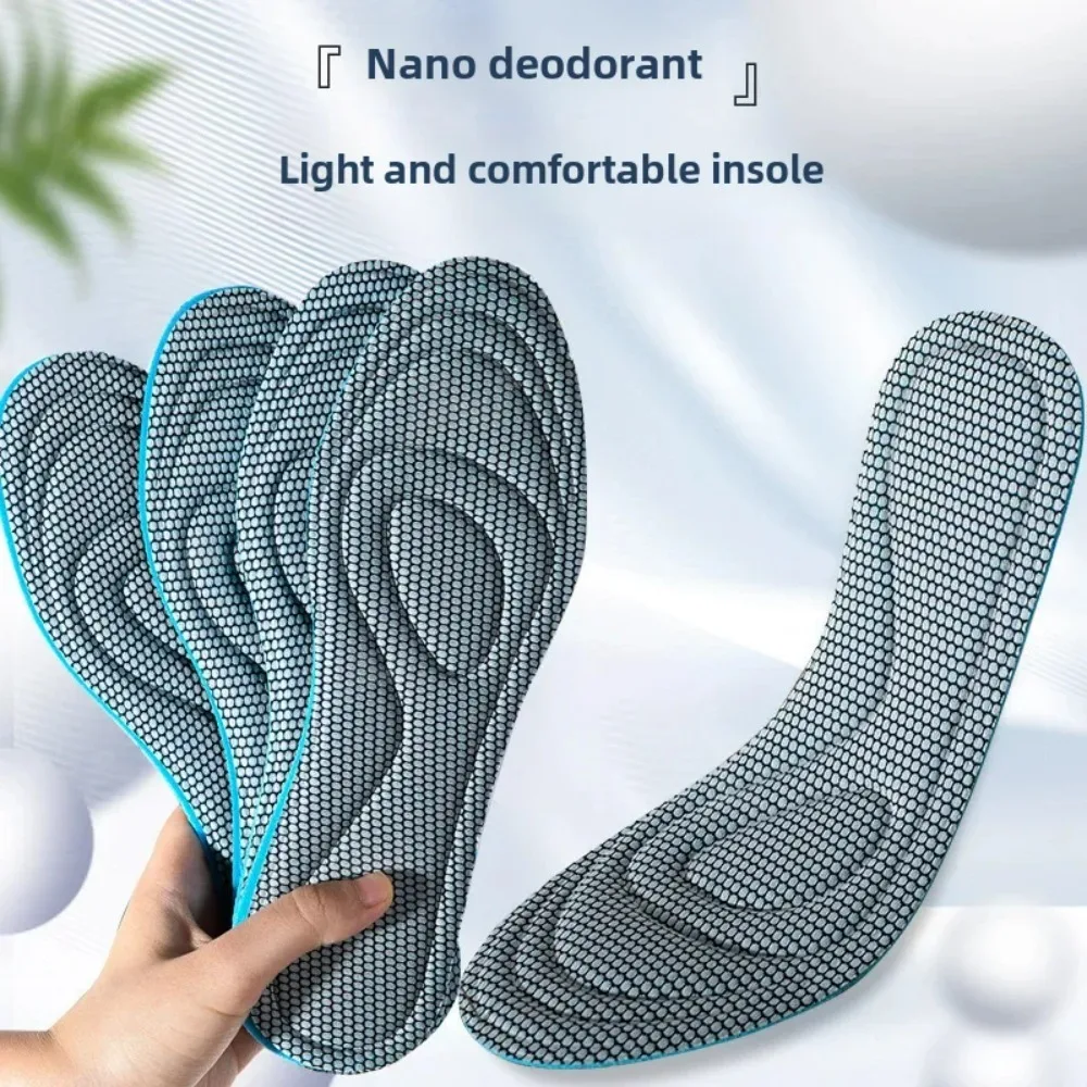 Sport Insoles Soft Shoe Pads Breathable Insoles Sweat-absorbent Breathable Wear-resistant Deodorant Shock Absorption Cushion