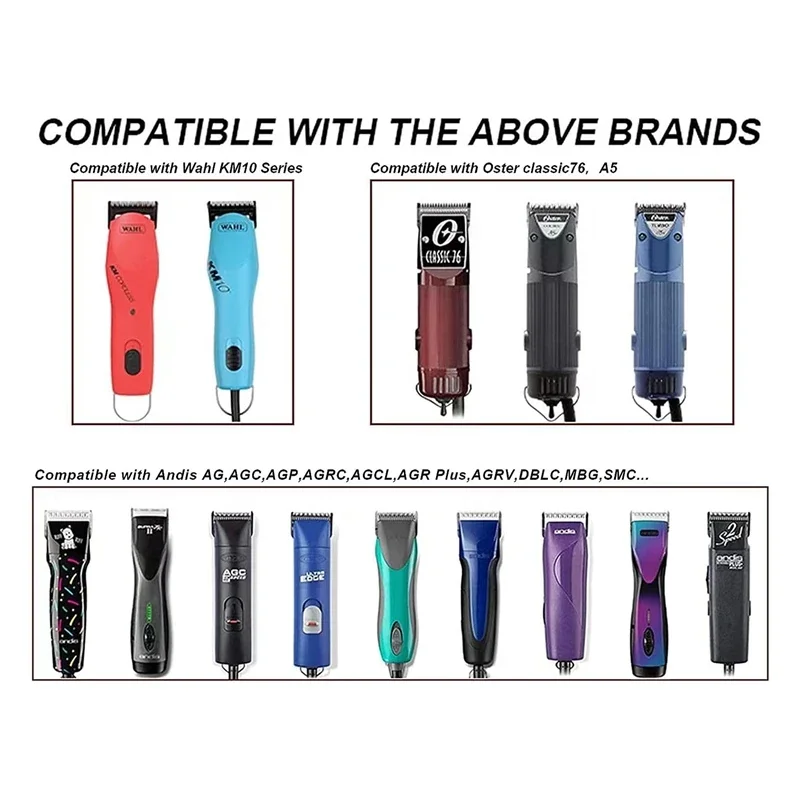 Ceramic 25 Teeth Edge Coarse Cutter Pet dog Clippers Blade Compatible with Andis Detachable blades model #40 and #40SS