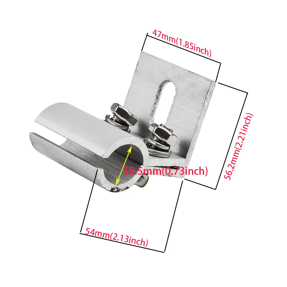 Solar Panel Mounting Bracket Solar Circular Metal Tile Clamp Aluminum Alloy Clamps for PV Module Racking System With Fixation