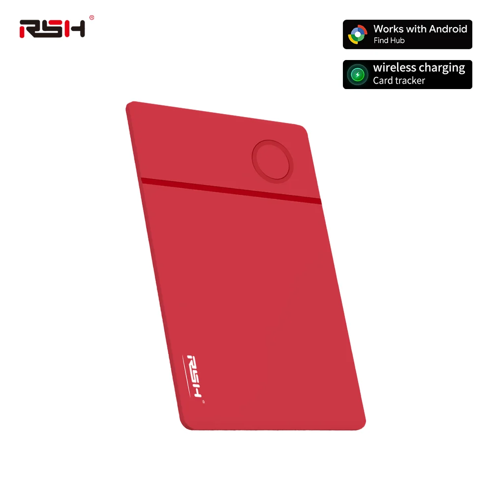 RSH İnce Kablosuz Şarj Kartı İzleyici Android Bulucu, Google Find Hub Uygulaması ile Çalışır, Cüzdan Çanta Kayıp Önleyici Bulucu, Hediye Seçeneği