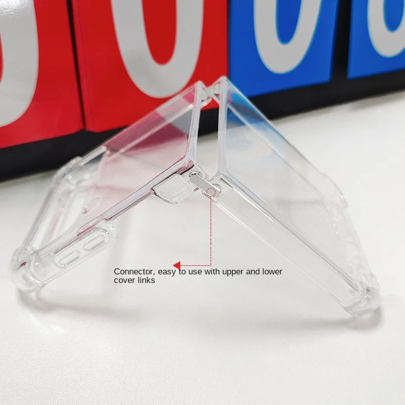 

Clear Slim Soft Hinge Phone Case For Samsung Z Flip 4 Silicone Cover Galaxy Z Flip4 Fundas z4 Transparent samsung flip 4 Cases