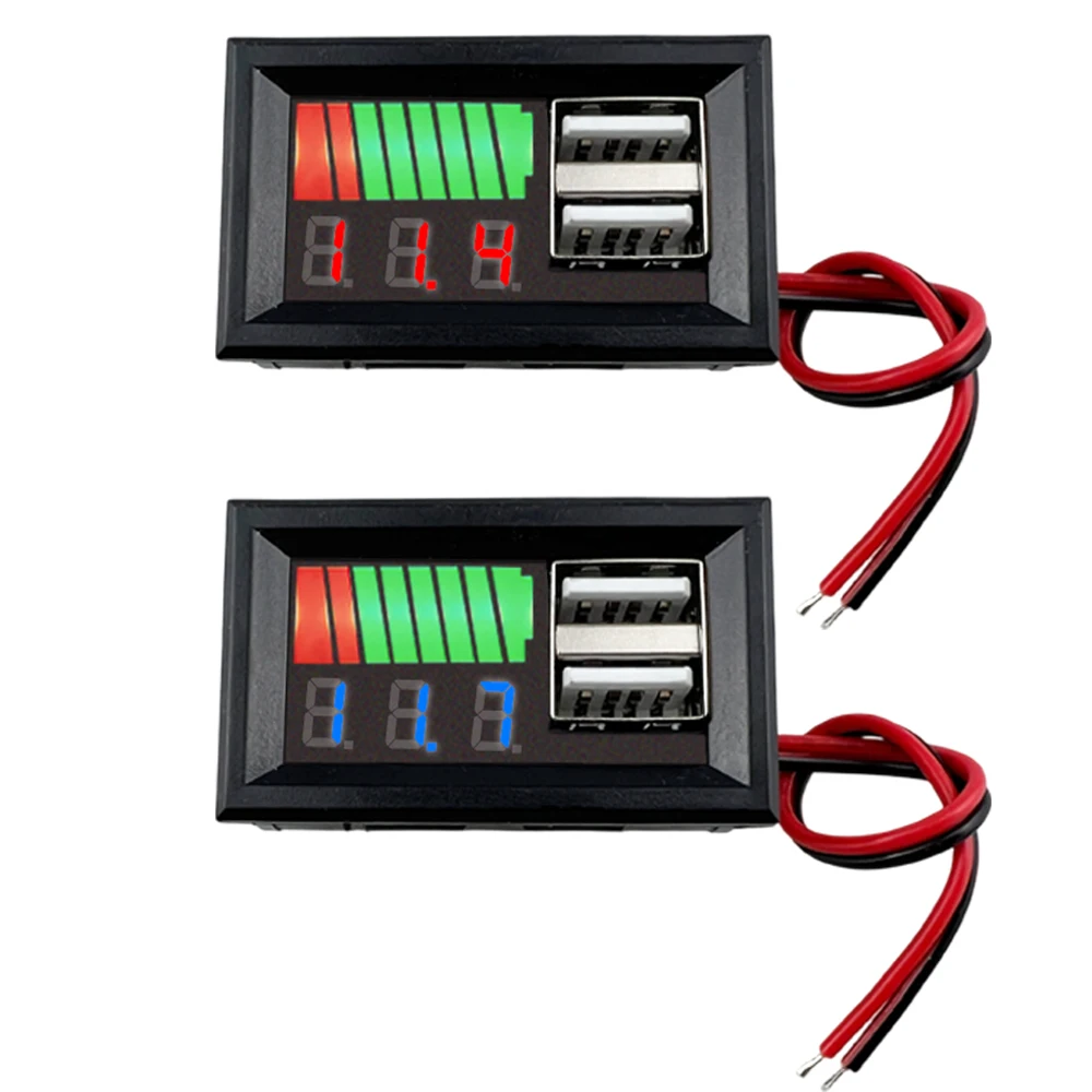 12V 납축전지, 리튬 배터리, USB, 새로운 디지털 디스플레이 배터리, 전압계, 강력한 시동 전원 공급 장치, 듀얼 USB