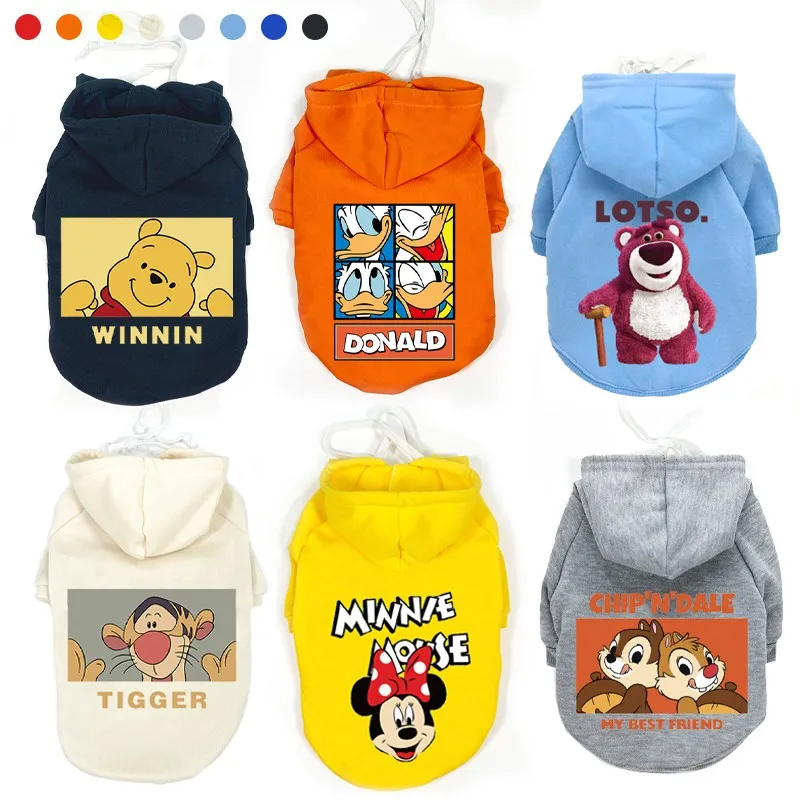 DisneyWinterPetDogsClothesCottonWarmDogsHoodiesFrenchBulldog