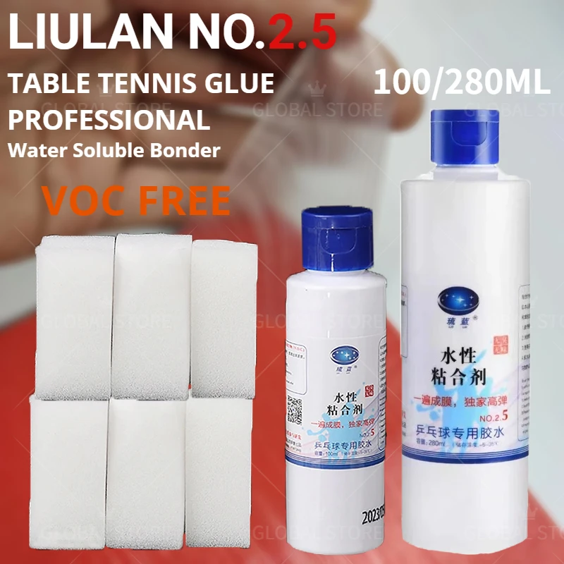 LIULAN Waterbased Booster WaterGlue for Table Tennis Racket - ITTF Approved, Eco-Friendly