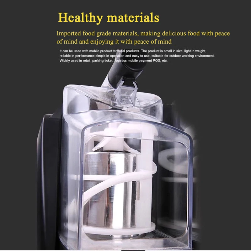 Commercial Slushy Machine 4L Single-Bowl Slush Frozen Drink Machine 300W Stainless Steel Margarita Smoothie Maker