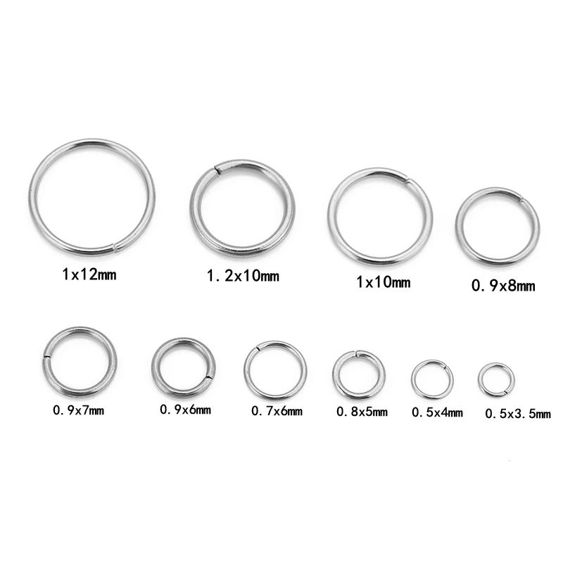 100pcs High Quality 18K Gold Plated Stainless Steel Split Rings