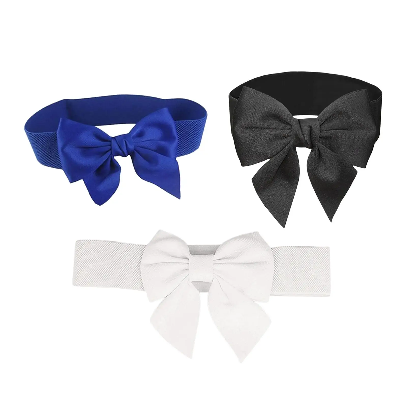 Women Stretchy Waist Belt Dress Belts Waistband Waist Band Big Bow Knot Waist Belt for Party Casual Matching Outfit Clothes