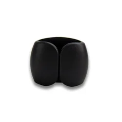 Round Cable Winder Clip - Stylish Desk Organizer for USB Chargers and Wires (Black - 1pc)