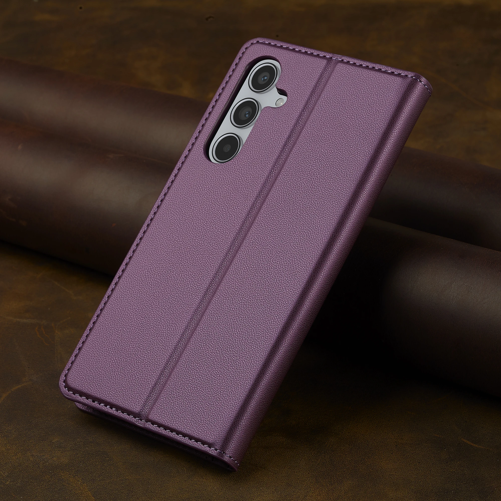 Premium Flip Leather Phone Case - Elegant Business Cover