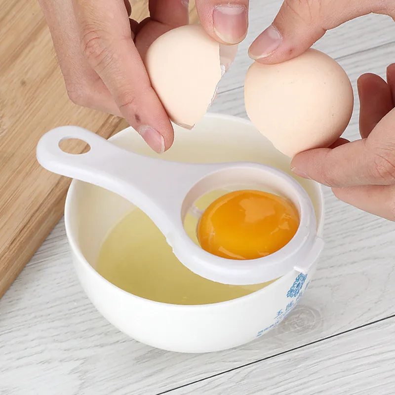 Egg Separator Gadget Egg Yolk White Separator Holder Sieve Funny Divider Kitchen  Tools Plastic Egg Yolk Separator Kitchen Tools - AliExpress