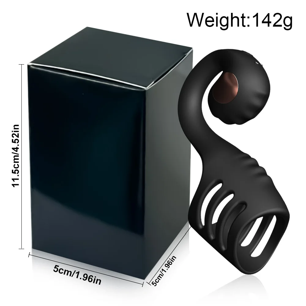 Wireless Remote Control Snail Type Penis Ring Vibrator Penis Delayed Ejaculation Women's Clitoral Stimulator Sex Toy for Couples