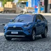 1:24 RAV4 SUV Alloy Model Car Toy Diecasts Metal Casting Pull Back Sound and Light Car Toys For Children Vehicle 1