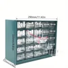 25 Multi-grid Drawer Parts Box Wall-mounted Screw Classification Component Box Tool Case electronic components Storage ToolBox 2