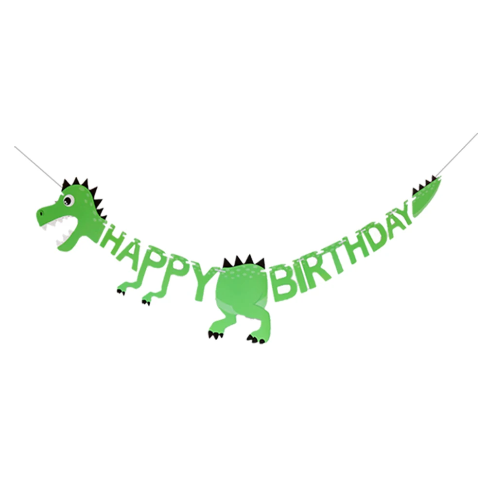 Dino-Geburtstagsparty-Dekorationsset: Banner, Girlande, Hängende Spiralen, Jurassic-Dinosaurier-Thema für Kinderpartys – Detail 10