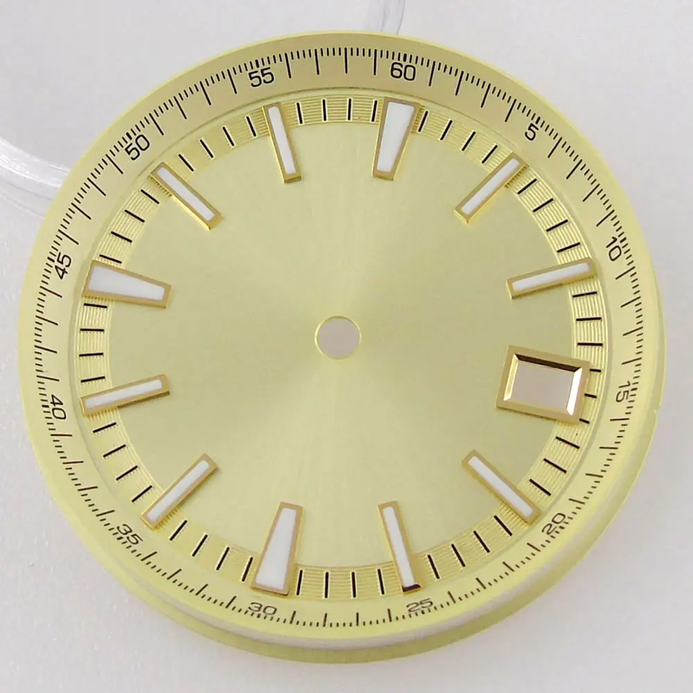 Enhanced Stainless Steel Watch Case with Sapphire Glass Back and Push-Pull Crown, 41MM