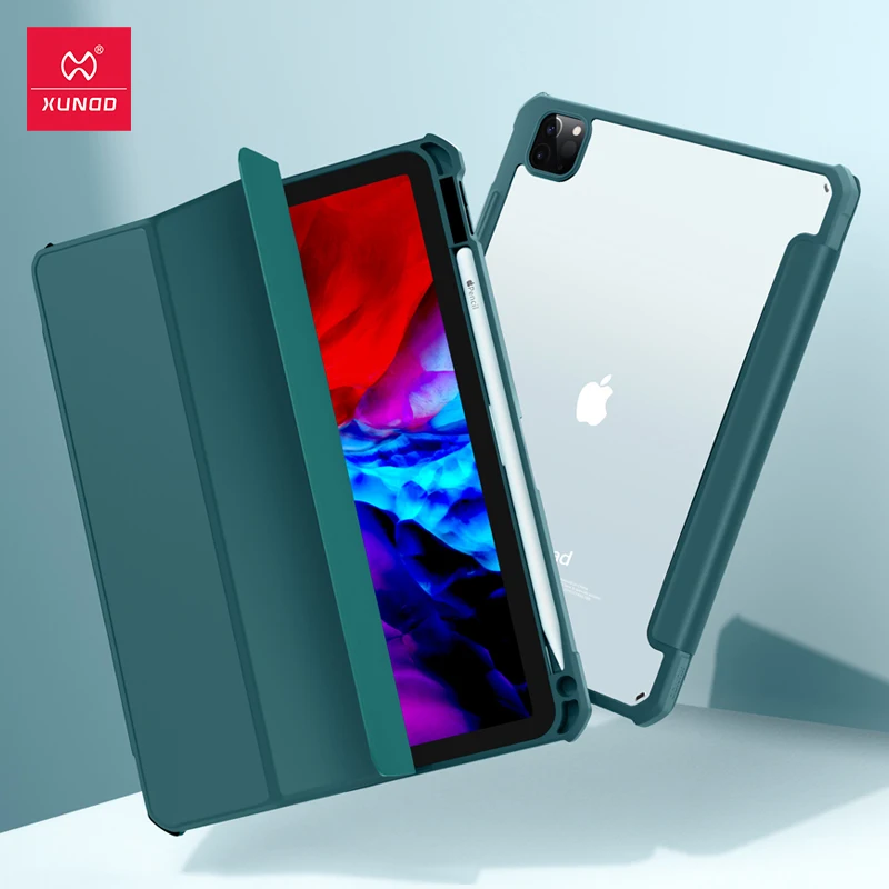 para Ipad Pro 12.9 Polegada Case Xundd Airbags à Prova de Choque Inteligente Sono Flip Tpu Mais Couro do Plutônio Tablet para Ipad Pro 11 2023 2023 Manga - Imagem 5