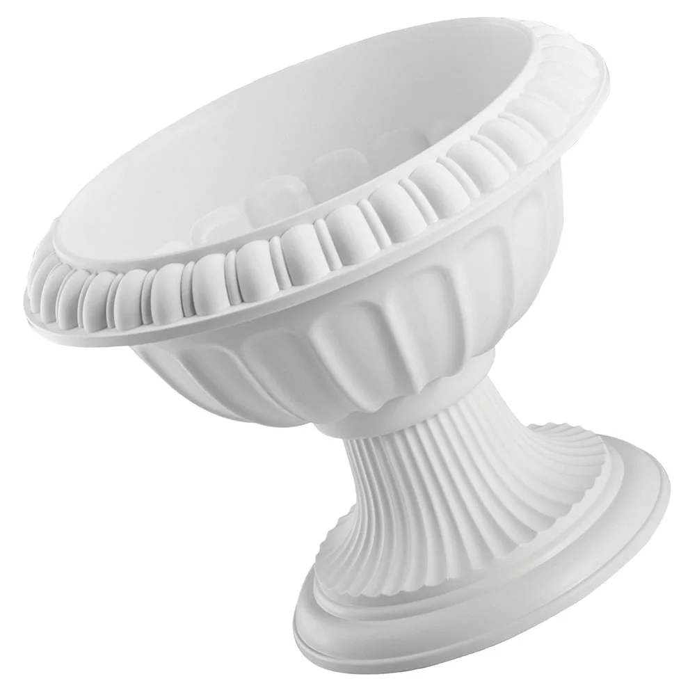 

Garden Plastic Urn Planters Flower Pot Classic Traditional Urn Planter Flower Vase Indoor Outdoor Plant Garden Pillar
