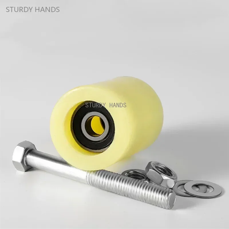 Heavy Duty Nylon Guide Wheel Sliding Door Pulley Clamping Sealed Bearing Roller Conveyor Wheel Sliding Door Positioning