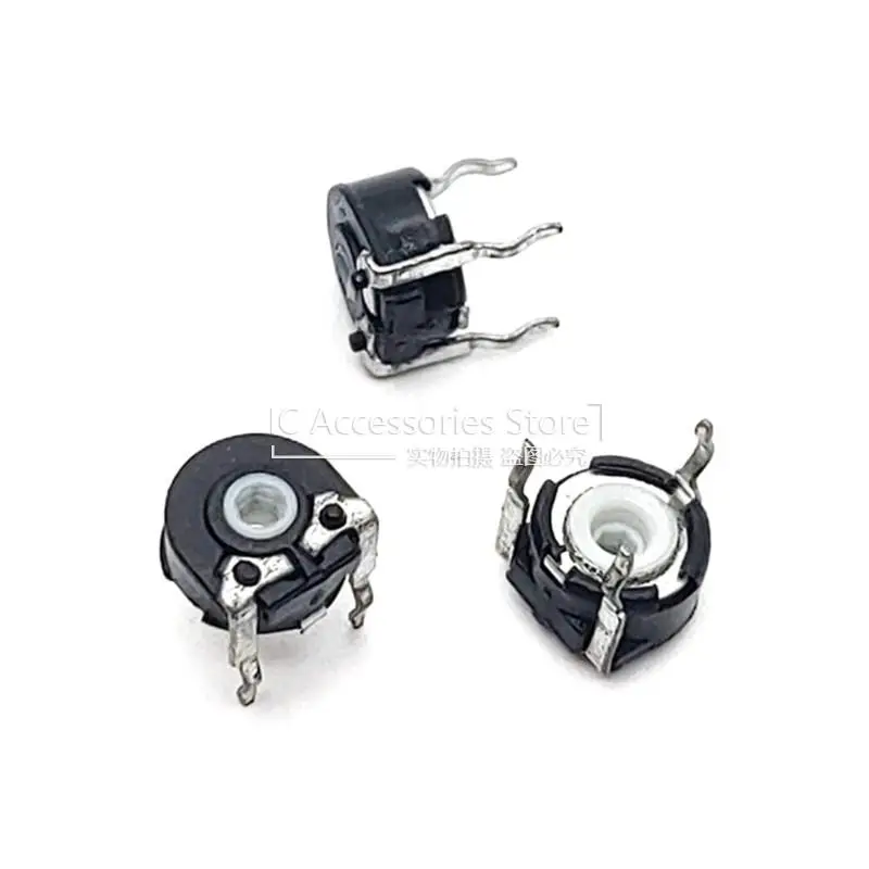 

10PCS PT06 Adjustable Potentiometer B5K B10K B20K B50K B100K B500K B502 B103 B203 B503 B104 Horizontal Hexagonal Hole 6MM 3Pin