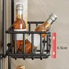 Magnetic Shelves for Side of Refrigerator Spice Storage Rack Kitchen Refrigerator Side Shelf Space Saving Kitchen Fridge Shelf 3