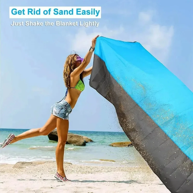 Waterproof Pocket Beach Blanket 2x2.1m Folding Camping Mat