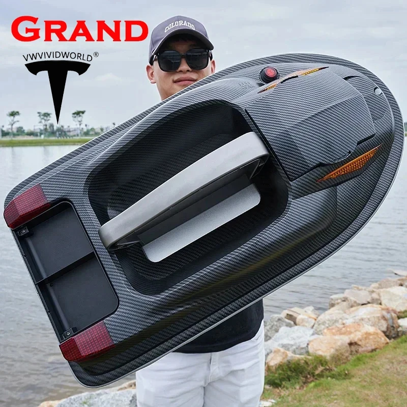 VWVIVIDWORLD, RC 낚시 대형 미끼 보트, 7.7파운드 하중, 3개의 독립 캐빈, 500M 거리, 듀얼 모터, 풀 네트, VX  Best5
