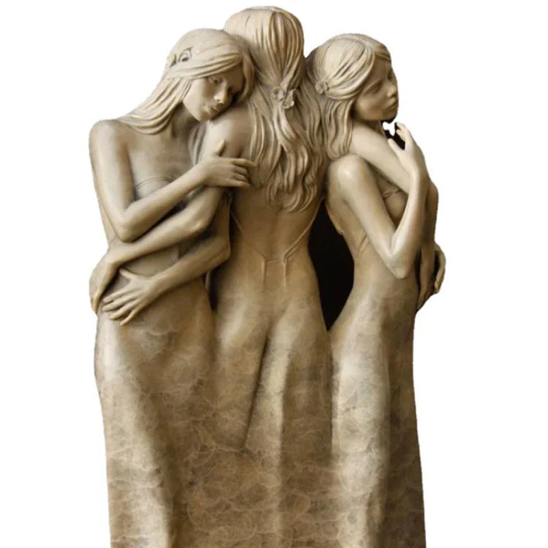 

New Three Goddess Sculpture Statue Resin Craft Decoration Home Garden Garden Study Resin Decoration