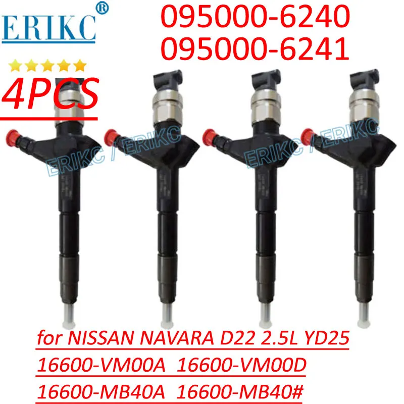 095000-6240 Set Di Iniezione Di Carburante Ugello Iniettore Diesel Muslimex 095000-6241 Per Motore Nissan Navara D22 2.5L Yd25