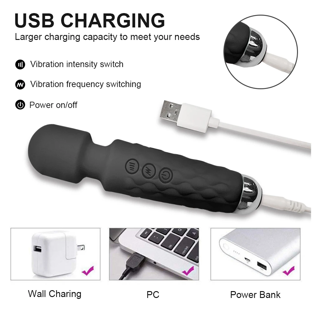 Mini Powerful Vibrator Sex Woman AV Magic Wand Vibrators Clitoris Stimulator Masturbator Dildo Erotic Toys for Adult 18_voghion.com