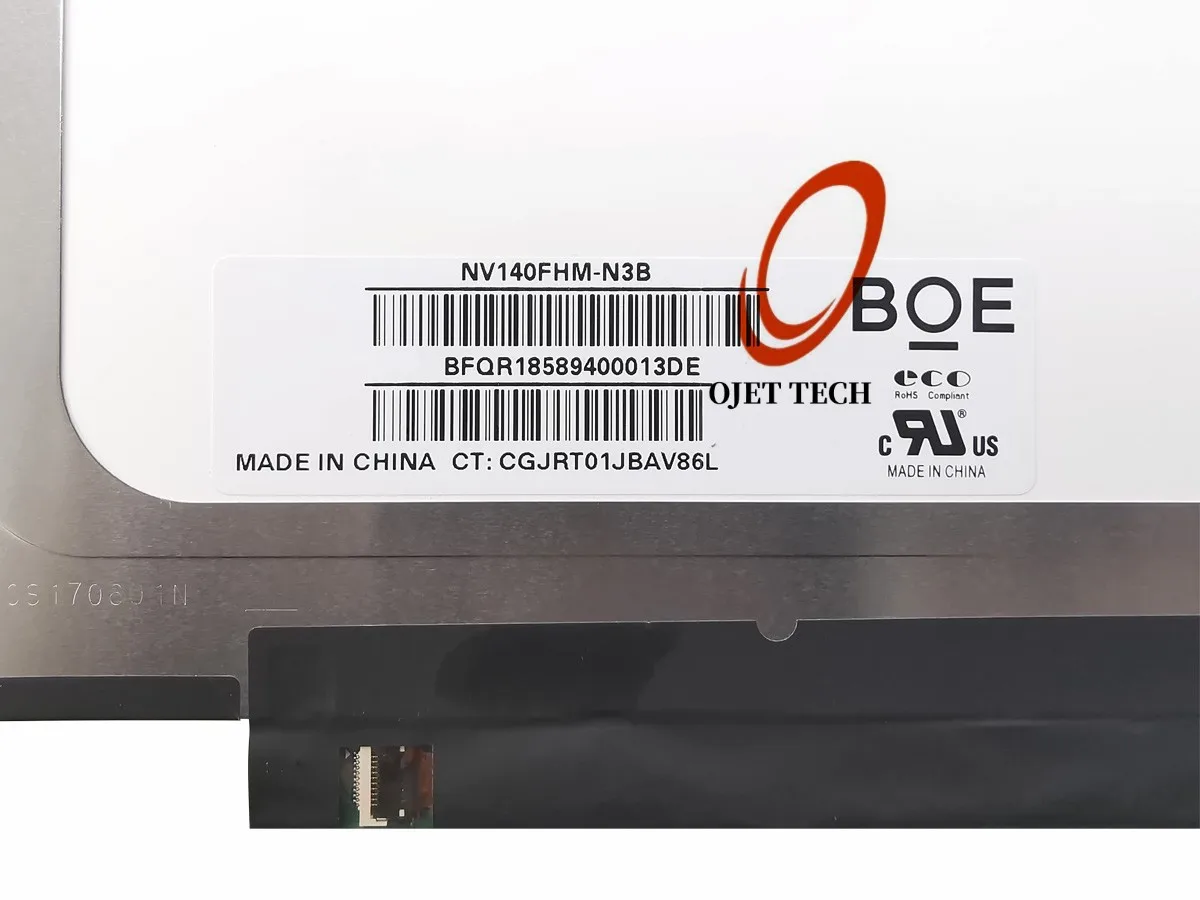 Tela Lcd do Portátil Ips 140 Nv140fhm-n3b N140hca-eac Qing N4b B140han04.0 Nv140fhm-n48 Lp140wfa-spd1 Led Fhd1920x1080 30pin Edp - Imagem 3