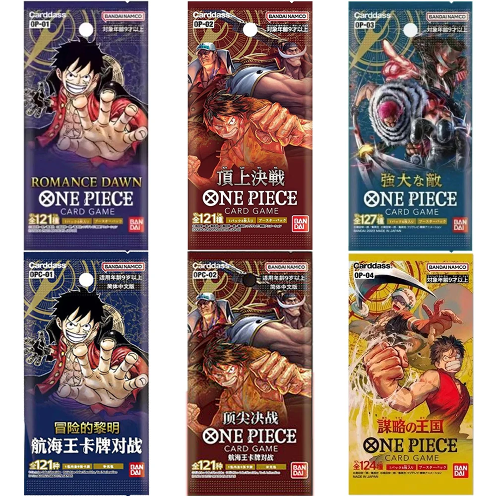 

The Top War ONE PIECE Cards for Children Japanese OP01 OP02 OP03 Romance Dawn Playing Board Battle Game Card Pirate King Queen