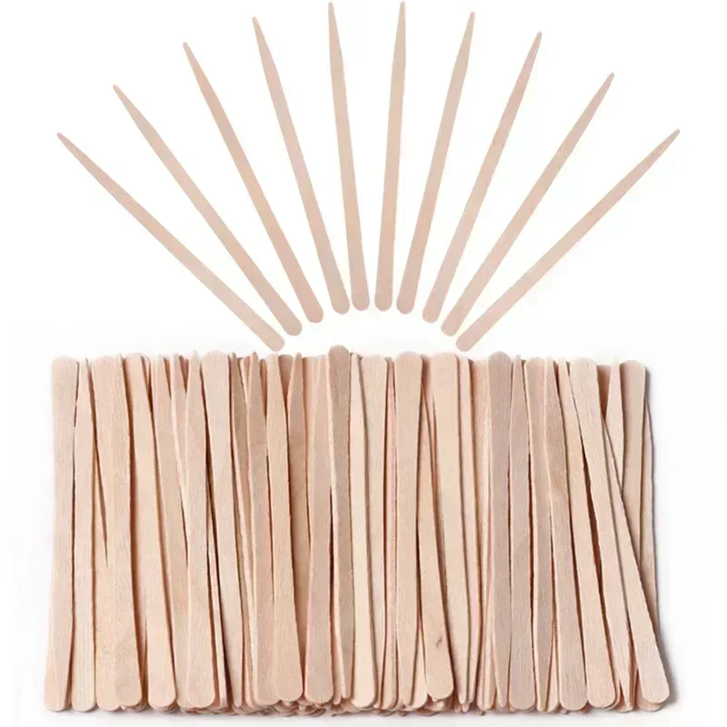 100/200/500pcs  Disposable Wooden Waxing Stick Wax Bean Wiping Wax Tool Disposable Hair Removal Beauty Body Beauty Tool 6