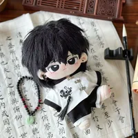 Vêtements de poupée en coton de 20cm, costume de quatre grandes bêtes de Style chinois ancien, tenue de poupée Kawaii sans attribut pour figurines de collection 1