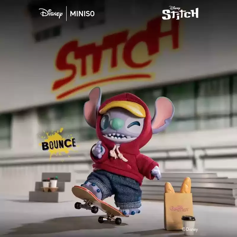 Miniso Disney Stitch Genz Street Series Plush Vinyl Mystery