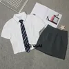 [Xiao Jian Shan] Japanese Short Puff Sleeve Summer Collect Waist Shirts Blouse Skirt JK High School Uniform Class Students Cloth 4