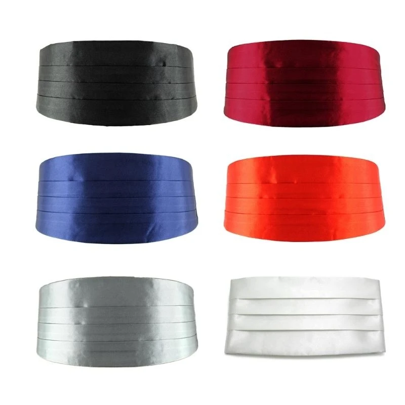 N5Ke Fashion Gentlemen Cummerbund für Tuxedos -Anzüge und modische Statement – Detail 7