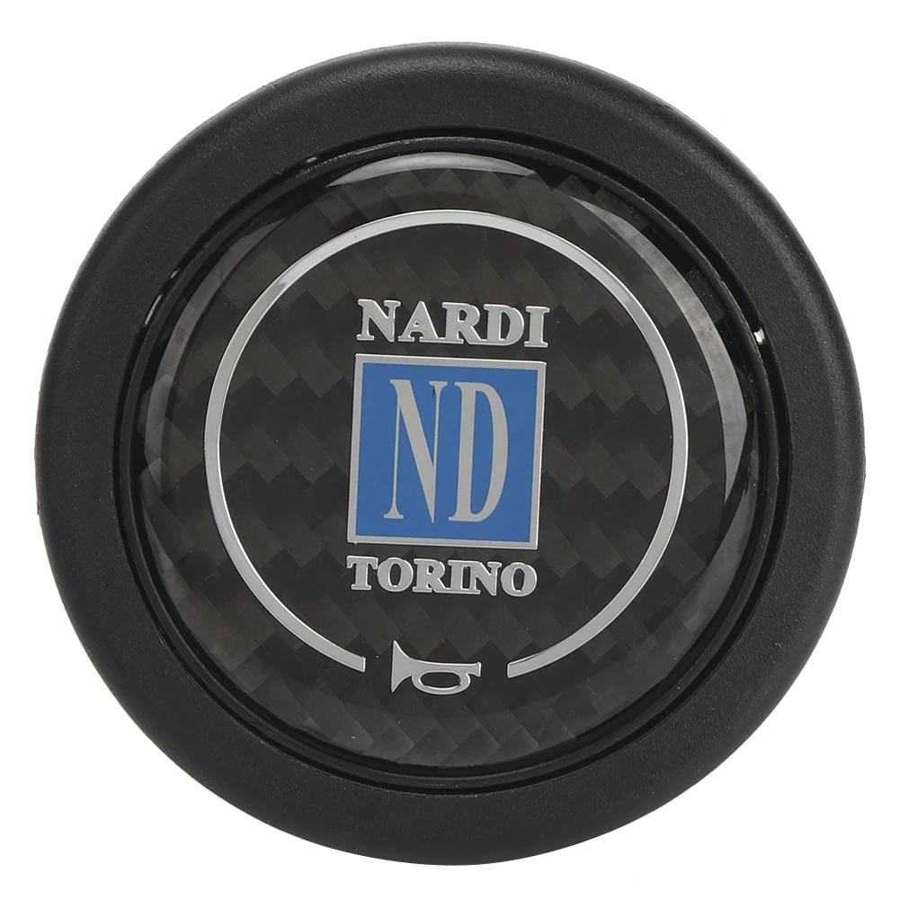 Horn Switch Steering Wheel Switch Carbon Fiber Horn Push Button Kit 6 Nardi Steering Wheel Car Modified Accessory