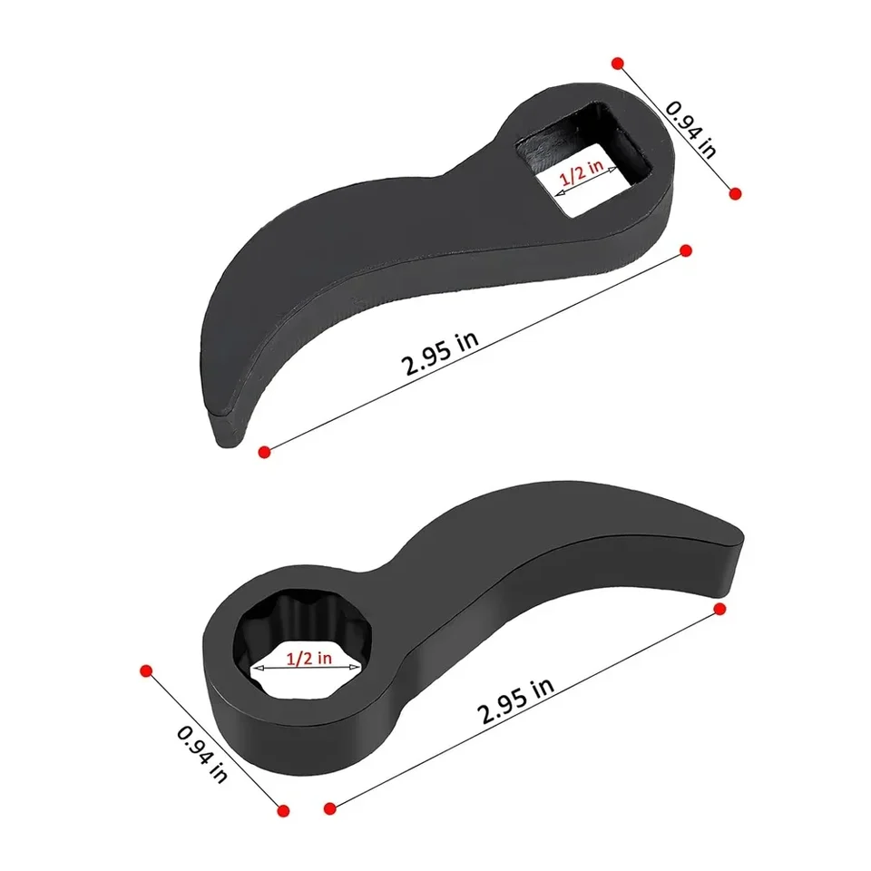 thumbnail image 2 of Pry Bar Wrench Adapter - 1/2" Drive Crowbar Head For Tight Spaces & Half Shaft Removal 2 of 13