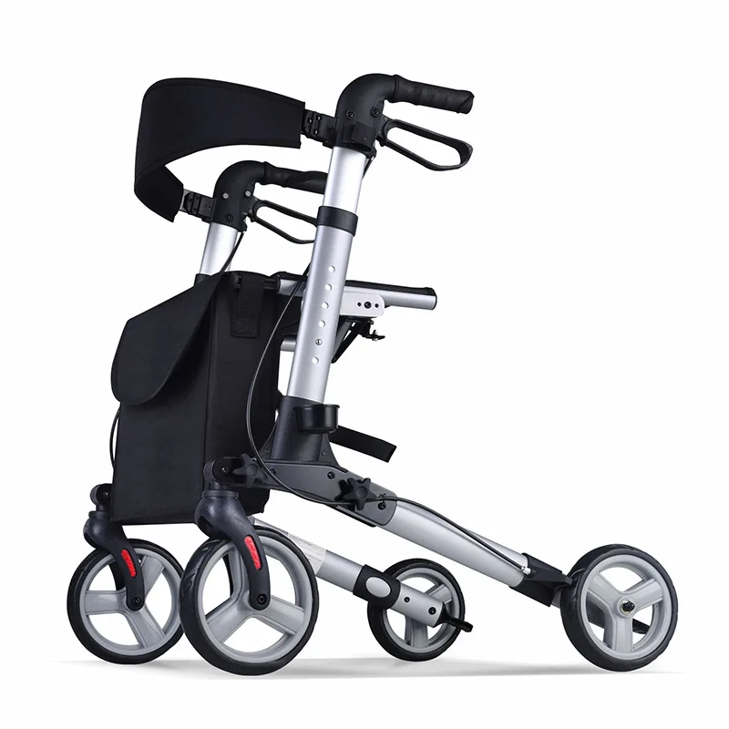 Hand-powered Rehabilitation Walker, Elderly Can Push and Sit Walker, Elderly Walking Walker Wheelchair, Assisted Walking