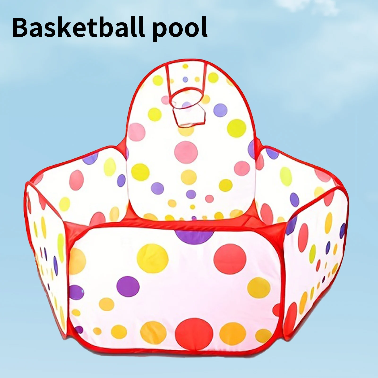 Children's Ocean Ball Pool with Basketball Basket Bobo Pool Toy 0.9M (Excluding Ball)