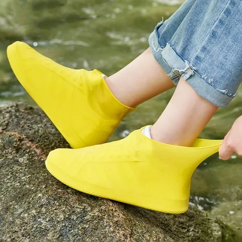 Rain Boots Waterproof Shoes Cover Silicone Shoe Covers Reusable