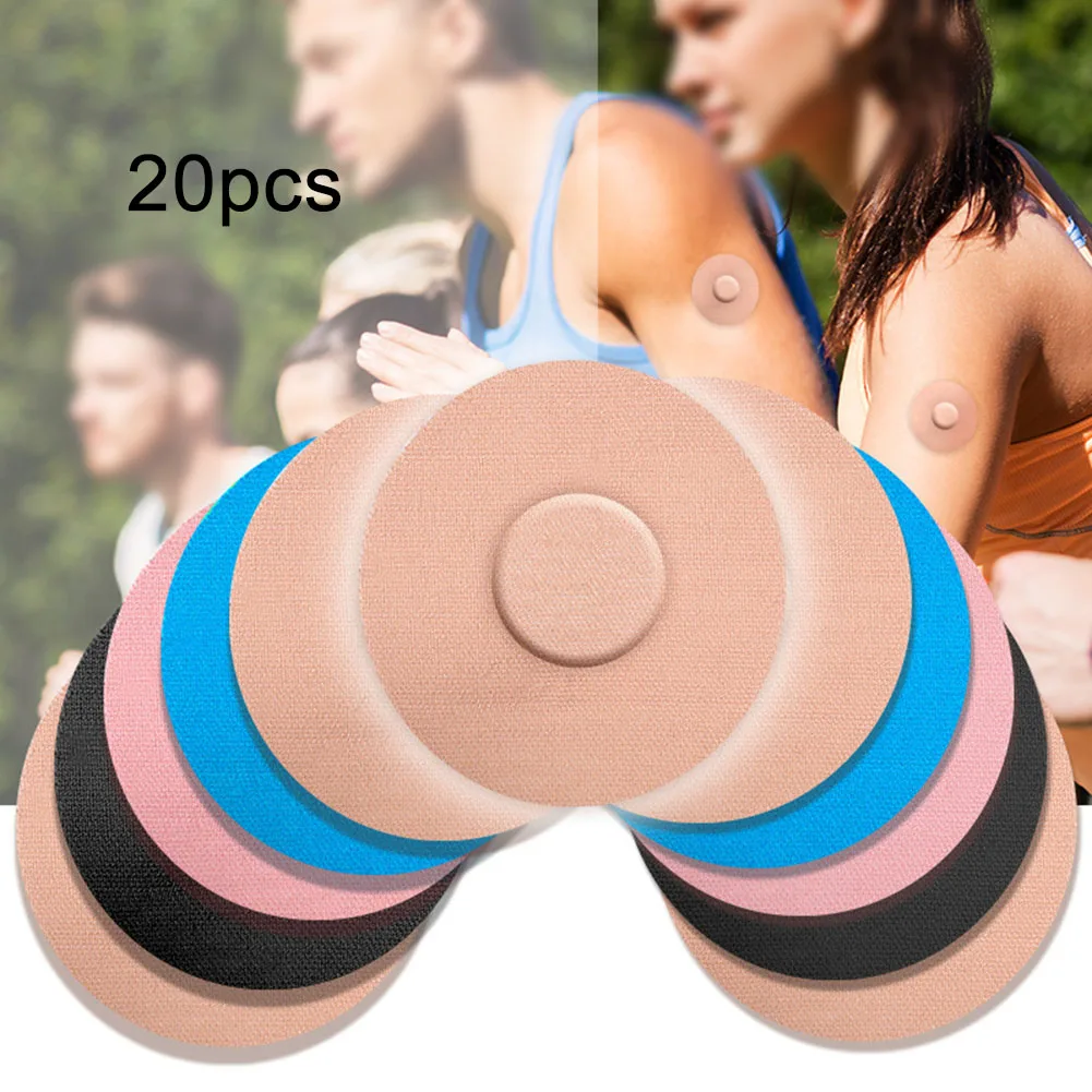 

Patch Sensor Patch Without 7.4 * 7 * 0.05cm Black CGM Elastic Cloth Flexible For Anti-skid Latex Round Durable