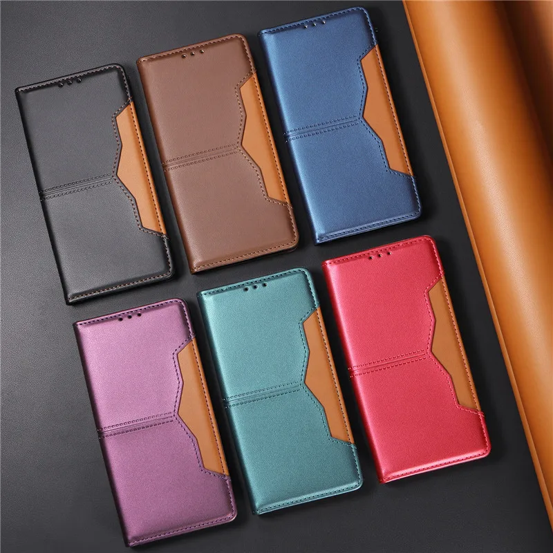 Luxury Magnetic Wallet Case Flip Cover with Book-Style Design and Protective Features