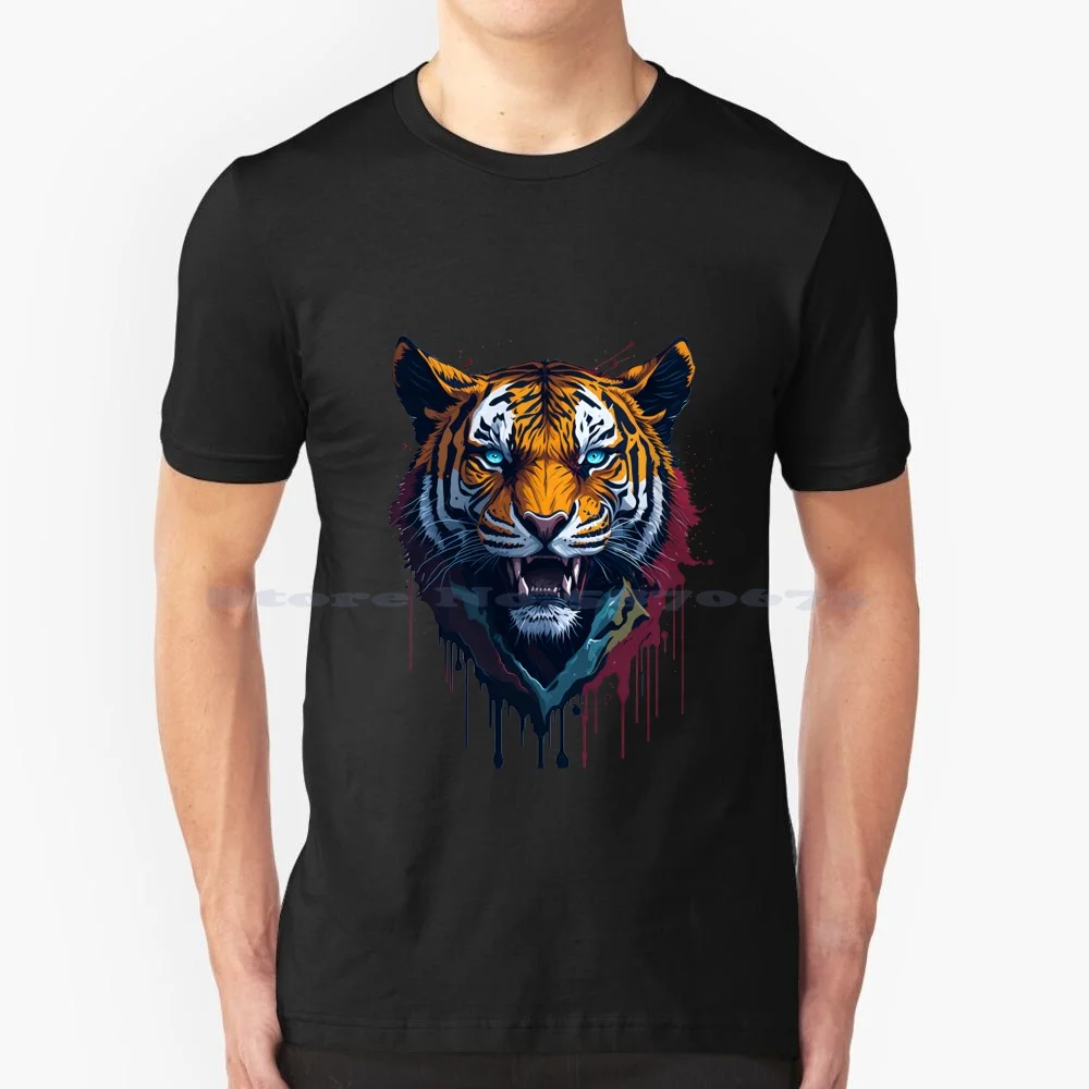 The Tiger T Shirt 100% Cotone Tee Daniel Tiger Sports Golf Tiger Lily Tigers Cute Cat Animal Goat Tiger King Pga Tour