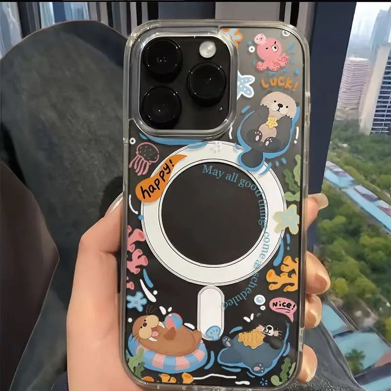 Underwater World Cute& Octopus Coral Phone Case Cover