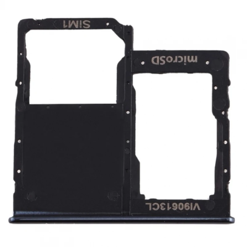 Vassoio Sim Per Samsung Galaxy A40 Adattatore Per Scheda Micro Sd Lato Nero # Samsung Galaxy A40 (Sm-A405F, Sm-A405Fd)