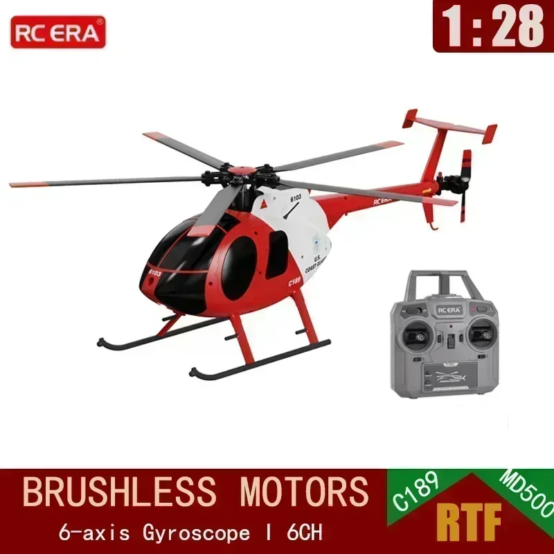 1:28 C189 Rc Md500 Double Brushless Helicopter Simulation Easy Control Model Aircraft Model Control Ornament Gift For Kids Toys 5