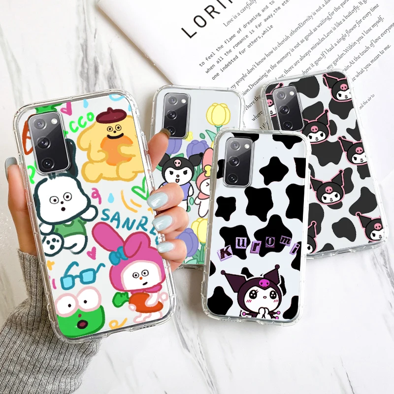 Kuromi Melody Cartoon Per Samsung A53 A52 A54 A13 A12 A32 A71 A33 A73 A72 A51 A21S A03 5G Cover Trasparente Per Telefono